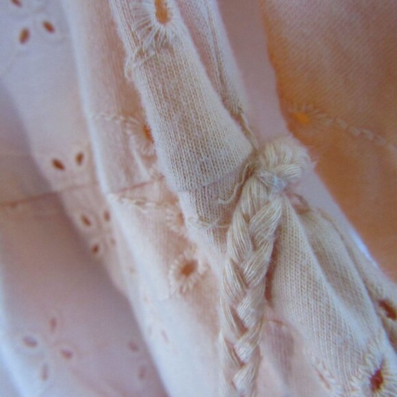 Asos Design Light Orange Floral Embroidered Laser Cut Romper Women's 0 - Picture 7 of 8